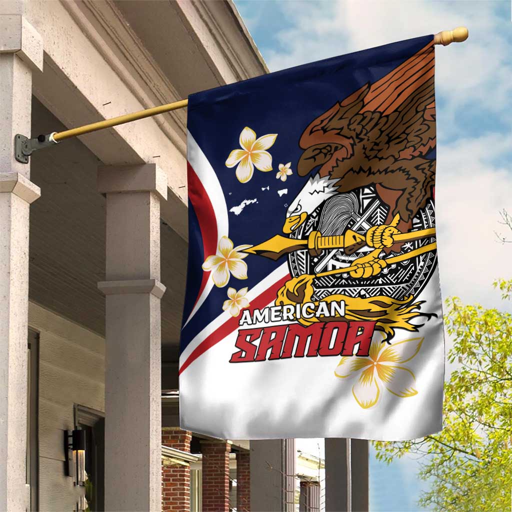 Personalized American Samoa Garden Flag Amerika Samoa Bald Eagle
