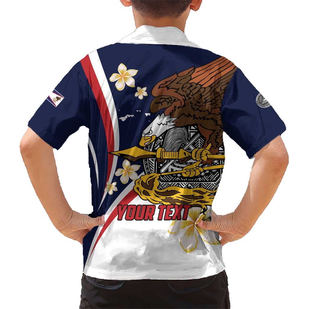 Personalized American Samoa Hawaiian Shirt Amerika Samoa Bald Eagle