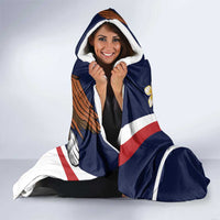 Personalized American Samoa Hooded Blanket Amerika Samoa Bald Eagle
