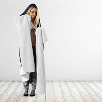 Personalized American Samoa Hooded Blanket Amerika Samoa Bald Eagle