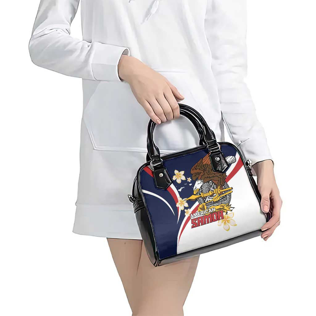 Personalized American Samoa Shoulder Handbag Amerika Samoa Bald Eagle