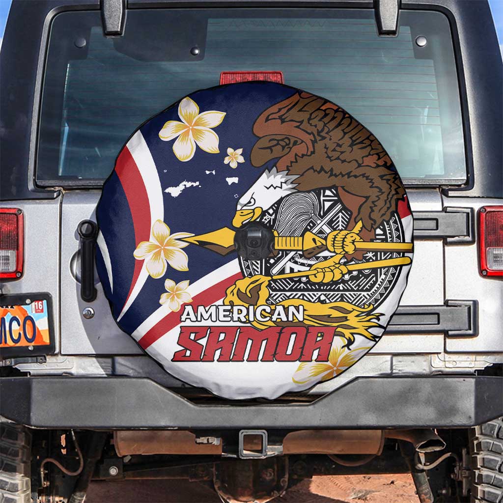 Personalized American Samoa Spare Tire Cover Amerika Samoa Bald Eagle