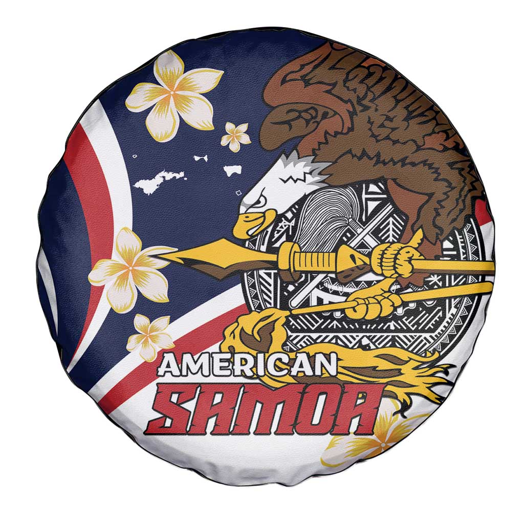 Personalized American Samoa Spare Tire Cover Amerika Samoa Bald Eagle