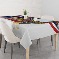 Personalized American Samoa Tablecloth Amerika Samoa Bald Eagle