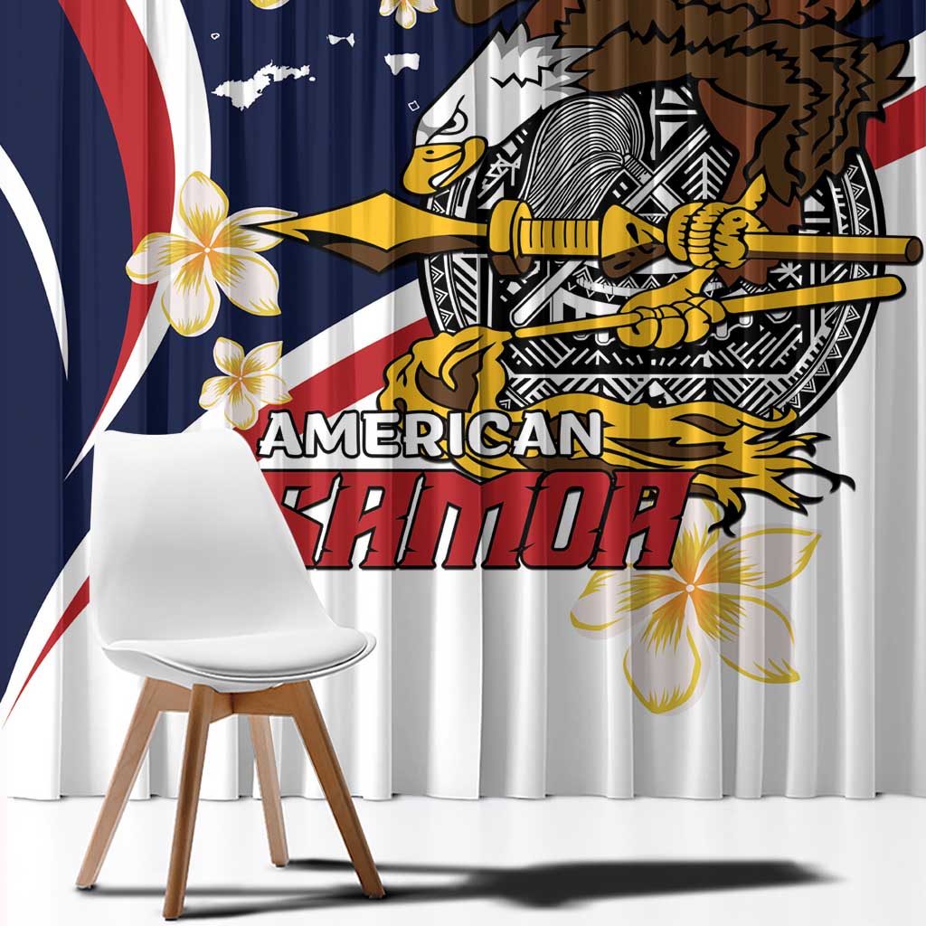 Personalized American Samoa Window Curtain Amerika Samoa Bald Eagle LT01 - Polynesian Pride