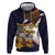 American Samoa Eagle Kava Bowl Hoodie Plumeria Polynesian Pattern