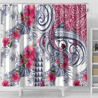 Hawaii Kakau Mix Paisley Pattern Shower Curtain Polynesian Tropical Unique Style LT01 - Polynesian Pride
