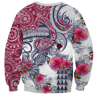 Hawaii Kakau Mix Paisley Pattern Sweatshirt Polynesian Tropical Unique Style LT01 - Polynesian Pride