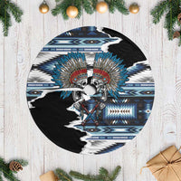 Native American Chief Skull With Axe Tree Skirt LT01 Casual Black - Polynesian Pride