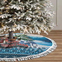 Native American Santa Claus Tree Skirt Merry Christmas 2025 LT01 - Polynesian Pride