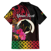 Personalised Vanuatu Port Vila Stay Strong Family Matching Short Sleeve Bodycon Dress and Hawaiian Shirt Long God Yumi Stanap LT01 - Polynesian Pride