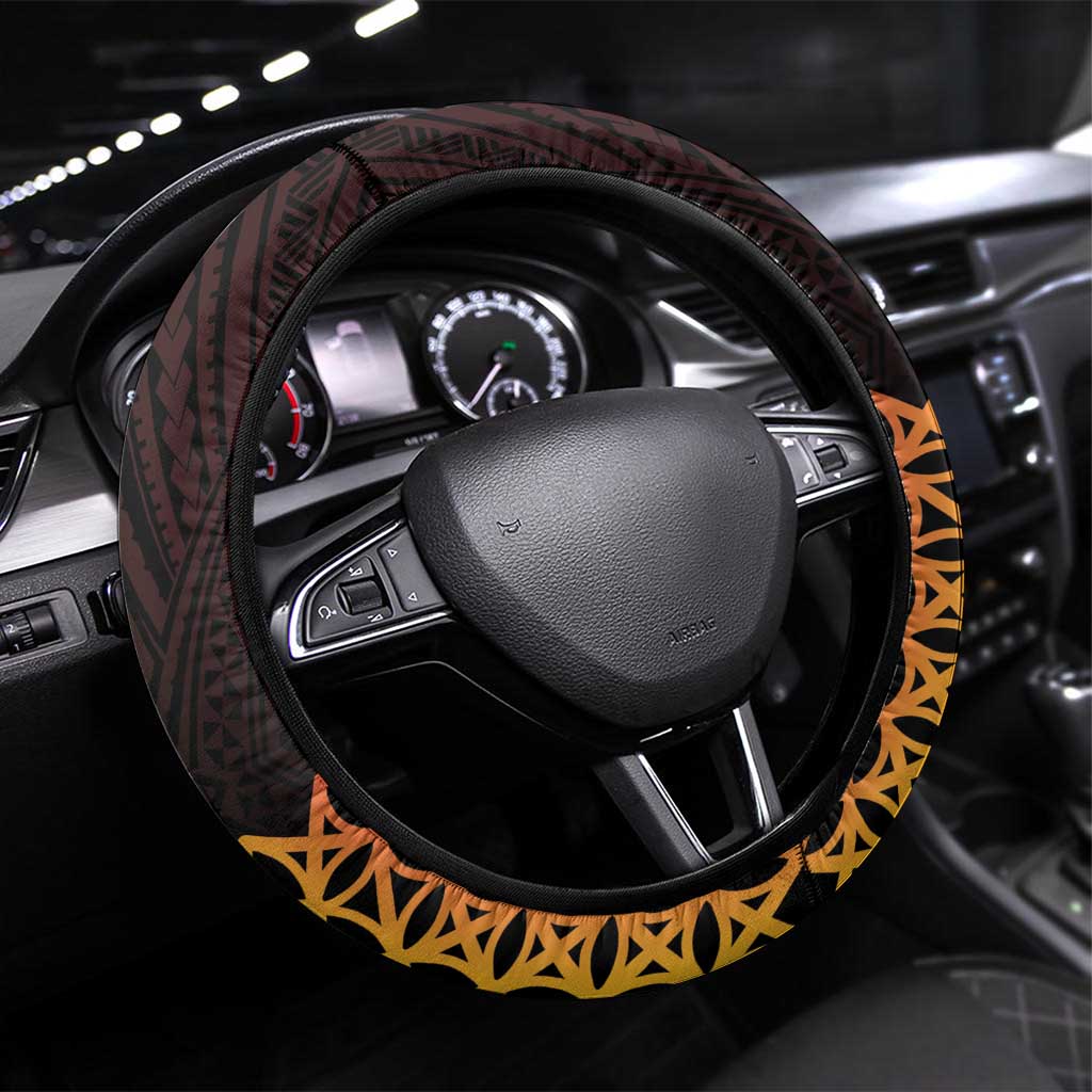 Vanuatu Port Vila Stay Strong Steering Wheel Cover Long God Yumi Stanap