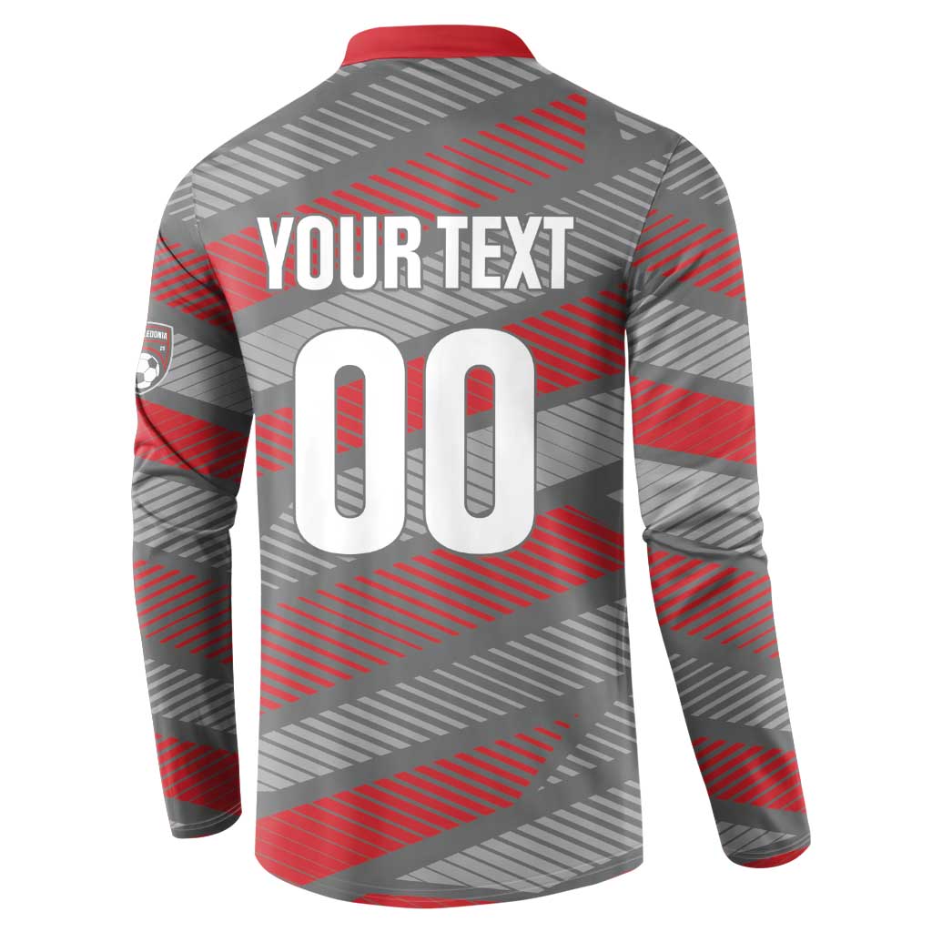 Custom Football 2026 New Caledonia Button Sweatshirt Kagus Come On