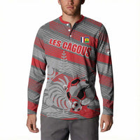 Custom Football 2026 New Caledonia Button Sweatshirt Kagus Come On