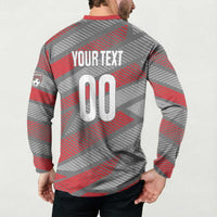 Custom Football 2026 New Caledonia Button Sweatshirt Kagus Come On