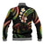 Hawaii Map Kanaka Maoli Baseball Jacket Fantastic Frangipani Reggae