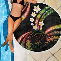 Hawaii Map Kanaka Maoli Beach Blanket Fantastic Frangipani Reggae