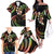 Hawaii Map Kanaka Maoli Family Matching Off The Shoulder Long Sleeve Dress and Hawaiian Shirt Fantastic Frangipani Reggae