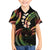 Hawaii Map Kanaka Maoli Family Matching Off The Shoulder Long Sleeve Dress and Hawaiian Shirt Fantastic Frangipani Reggae