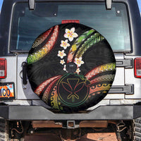 Hawaii Map Kanaka Maoli Spare Tire Cover Fantastic Frangipani Reggae