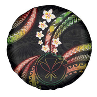 Hawaii Map Kanaka Maoli Spare Tire Cover Fantastic Frangipani Reggae