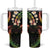 Hawaii Map Kanaka Maoli Tumbler With Handle Fantastic Frangipani Reggae