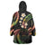 Hawaii Map Kanaka Maoli Wearable Blanket Hoodie Fantastic Frangipani Reggae