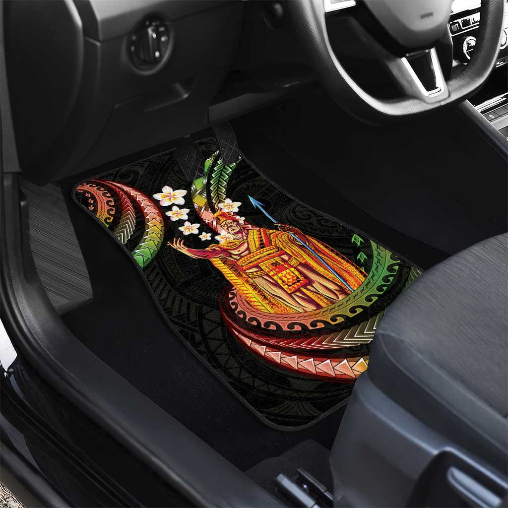 Hawaii King Kamehameha Car Mats Fantastic Plumeria Reggae