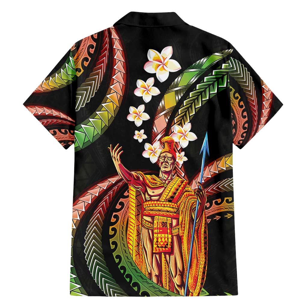 Hawaii King Kamehameha Family Matching Summer Maxi Dress and Hawaiian Shirt Fantastic Plumeria Reggae