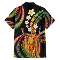 Hawaii King Kamehameha Family Matching Tank Maxi Dress and Hawaiian Shirt Fantastic Plumeria Reggae