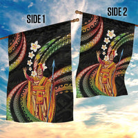 Hawaii King Kamehameha Garden Flag Fantastic Plumeria Reggae