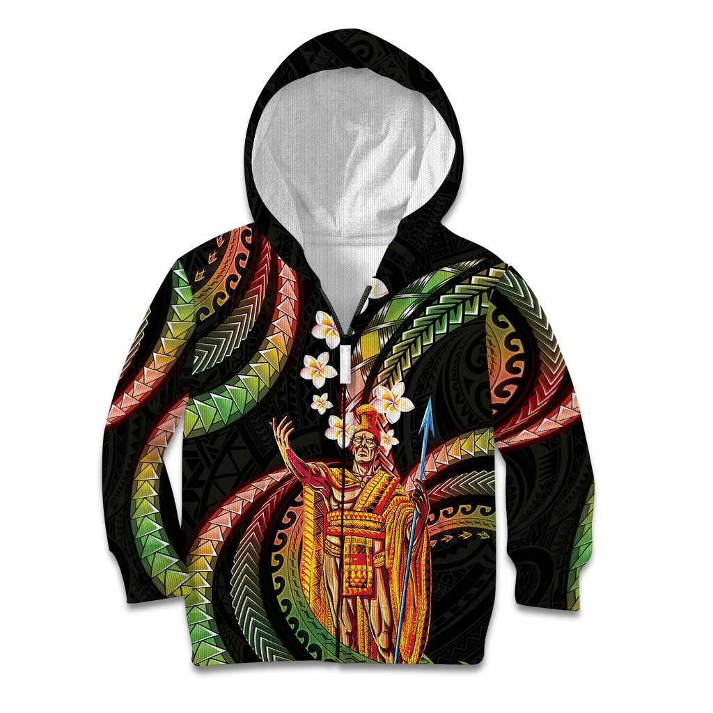 Hawaii King Kamehameha Kid Hoodie Fantastic Plumeria Reggae