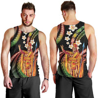 Hawaii King Kamehameha Men Tank Top Fantastic Plumeria Reggae