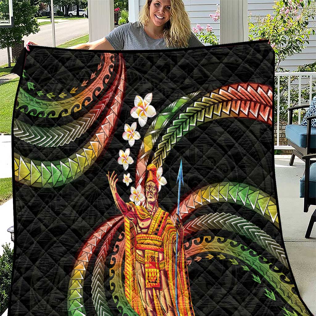 Hawaii King Kamehameha Quilt Fantastic Plumeria Reggae
