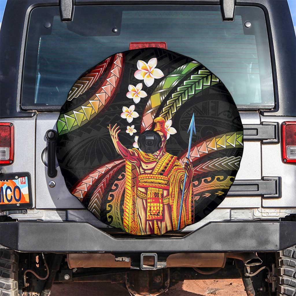 Hawaii King Kamehameha Spare Tire Cover Fantastic Plumeria Reggae