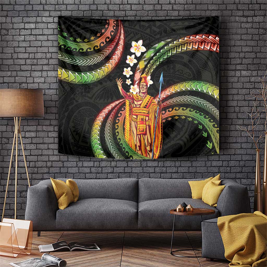 Hawaii King Kamehameha Tapestry Fantastic Plumeria Reggae
