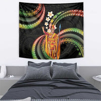 Hawaii King Kamehameha Tapestry Fantastic Plumeria Reggae
