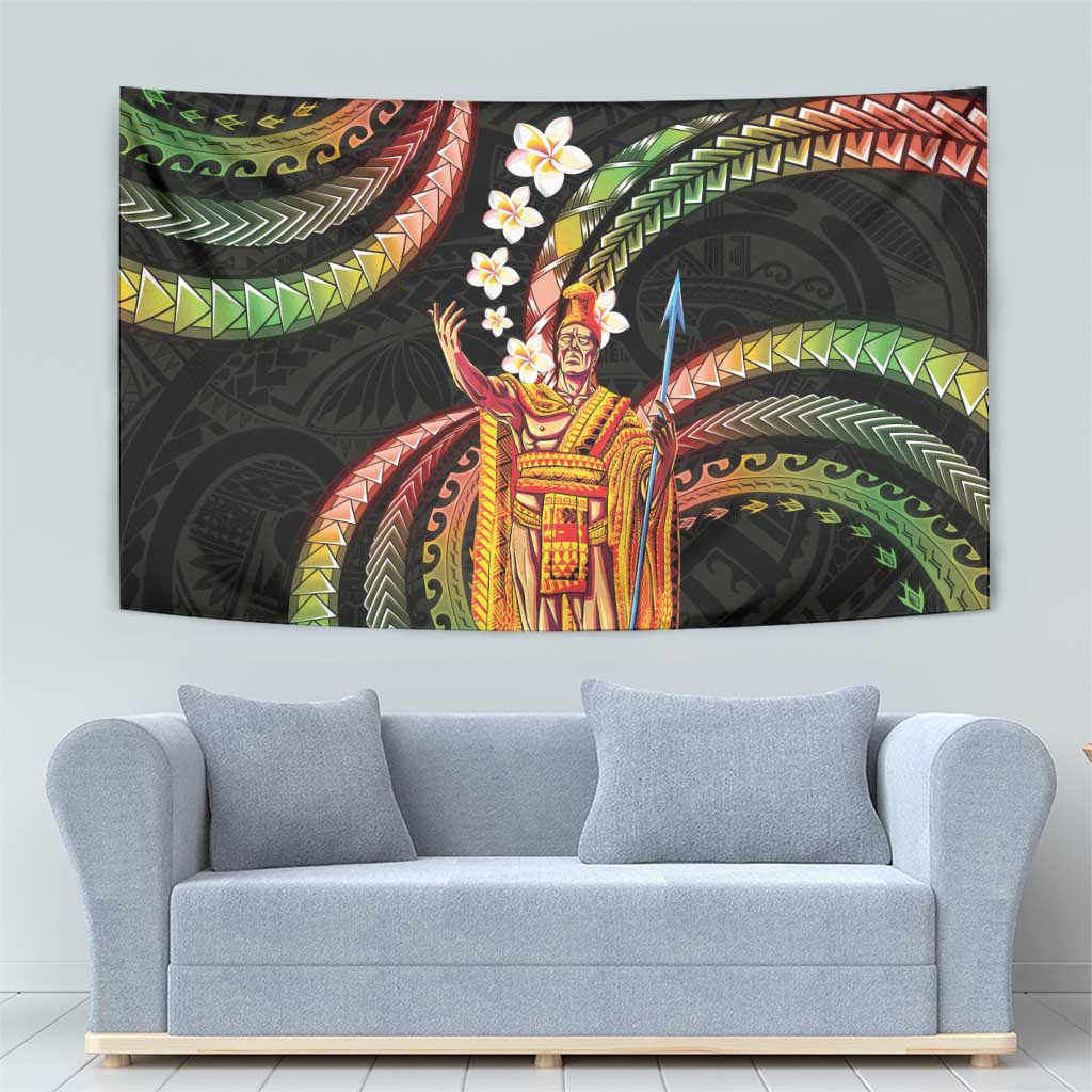 Hawaii King Kamehameha Tapestry Fantastic Plumeria Reggae