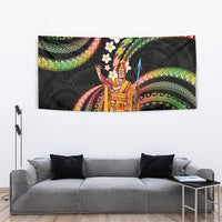 Hawaii King Kamehameha Tapestry Fantastic Plumeria Reggae