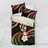 Hawaii Plumeria Reggae Bedding Set Polynesian Pattern