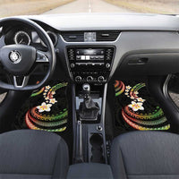 Hawaii Plumeria Reggae Car Mats Polynesian Pattern