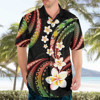 Hawaii Plumeria Reggae Hawaiian Shirt Polynesian Pattern