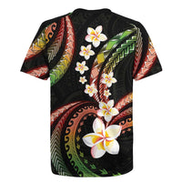 Hawaii Plumeria Reggae Rugby Jersey Polynesian Pattern LT01 - Polynesian Pride
