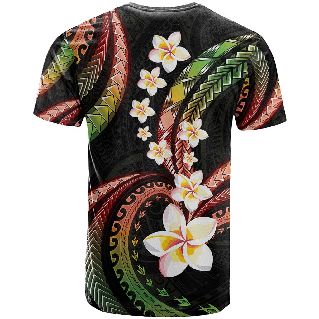 Hawaii Plumeria Reggae T Shirt Polynesian Pattern