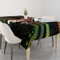 Hawaii Plumeria Reggae Tablecloth Polynesian Pattern