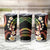Hawaii Plumeria Reggae Tumbler Cup Polynesian Pattern