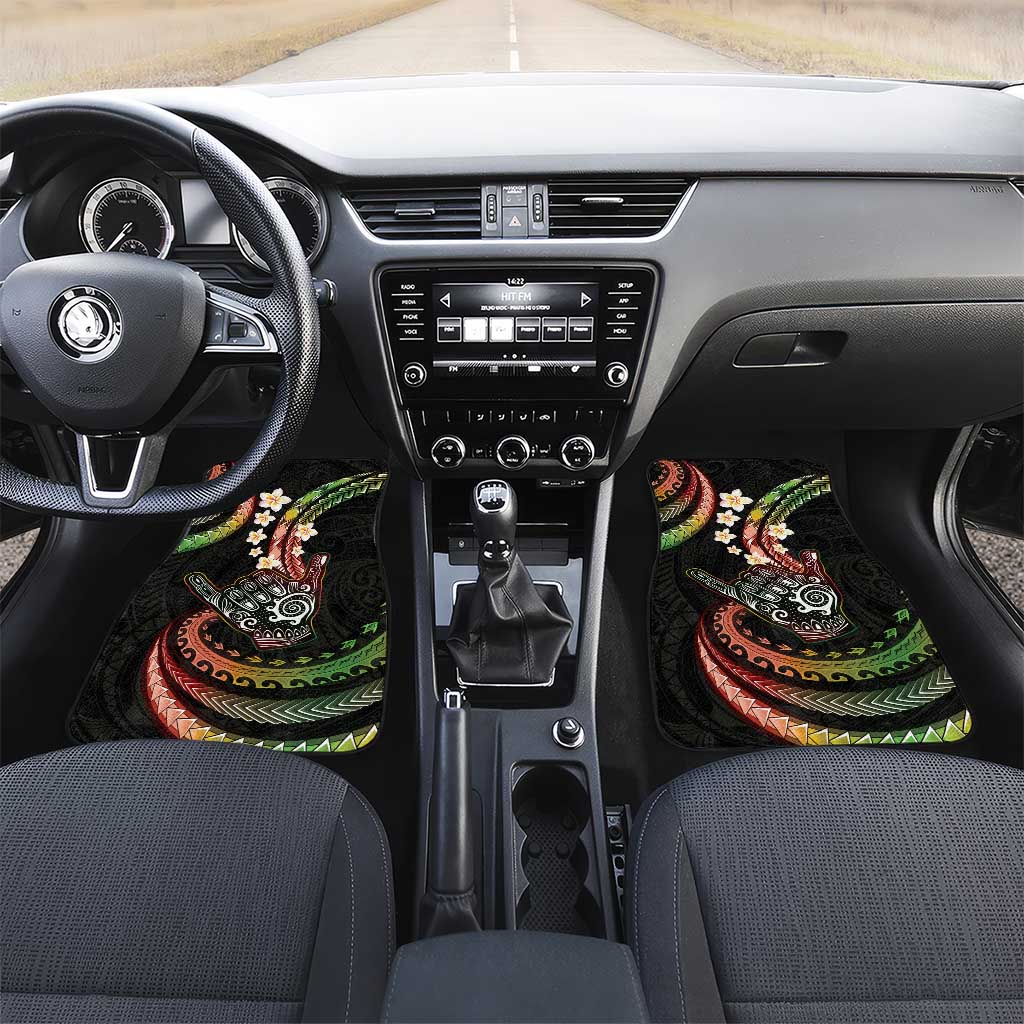 Hawaii Shaka Sign Car Mats Fantastic Frangipani Reggae
