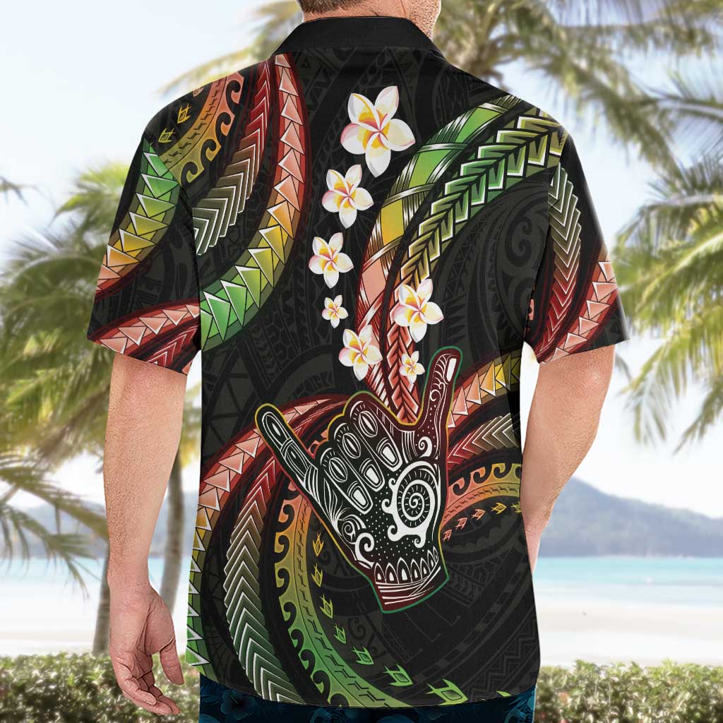 Hawaii Shaka Sign Hawaiian Shirt Fantastic Frangipani Reggae