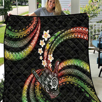 Hawaii Shaka Sign Quilt Fantastic Frangipani Reggae
