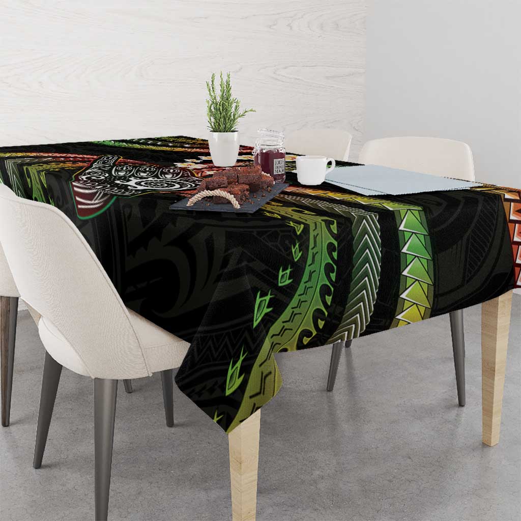 Hawaii Shaka Sign Tablecloth Fantastic Frangipani Reggae